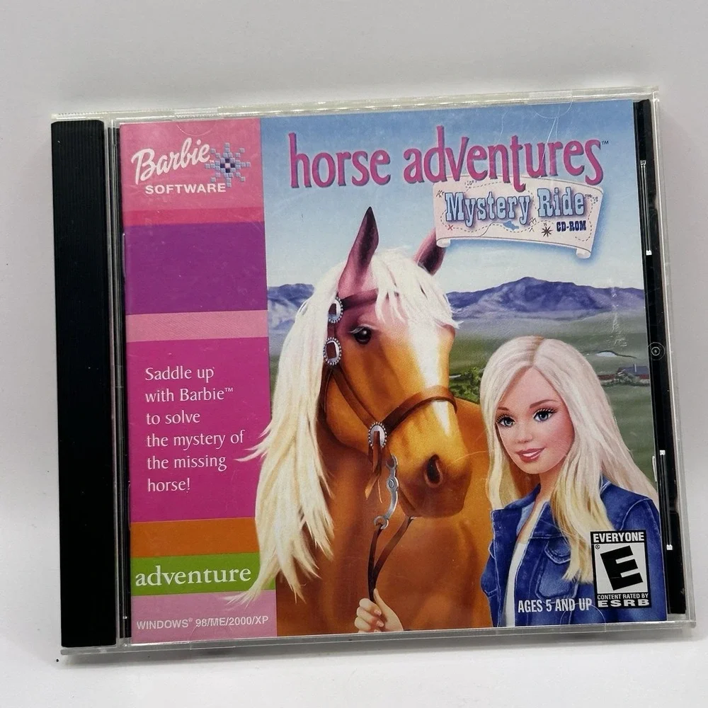 Barbie Horse Adventures: Mystery Ride Windows 98 PC CD-ROM, 2003